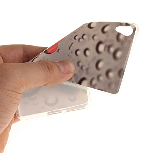 Sony XA Hülle, Xperia XA Hülle Case, Cozy Hut Sony Xperia XA Hülle TPU Case Schutzhülle Silikon Crystal Clear Case Sony Xperia XA (5 Zoll) Hülle Case Cover Ultra-Transparente Flexible TPU Bumper Handy Tasche Case Cover Etui Hülle mit Anti-Rutsch Kratzfest – Herzförmige Wassertropfen - 6