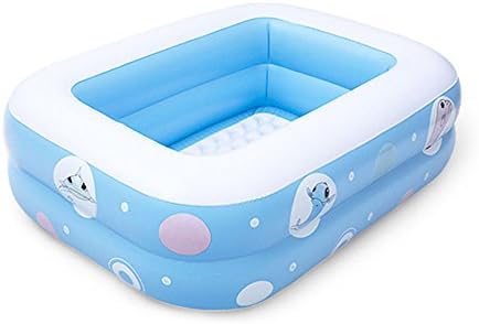 GLJYG XXSC Child Thicken Inflatable Swimming Pool Adult Child Household Paddling Pool Fold Child Bathing Pool(120*90*35cm Manual Pump And Electric Pump Are Optional) (Color : A)