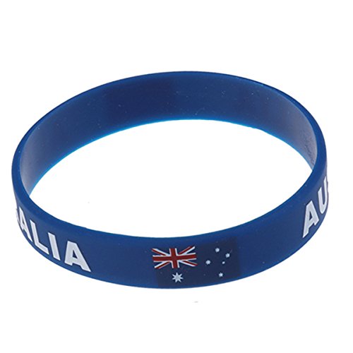 Preisvergleich Produktbild BESTOYARD 6pcs Silikon Fitness Armband Fußball Fans Armband für Weltmeisterschaft 2018 Australien