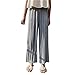 Produktbild Provide The Best Frauen mit hohen Taille Chiffon Plissee Pant Mädchen Wide Leg Loose Fit Hose