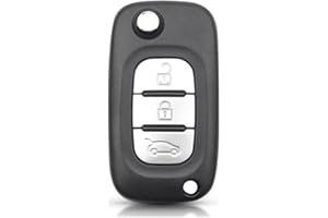 OGGIPRO - Carcasa de llave de coche con 3 botones y mando a distancia para Renault Clio 3 Kangoo Master Modus Twingo