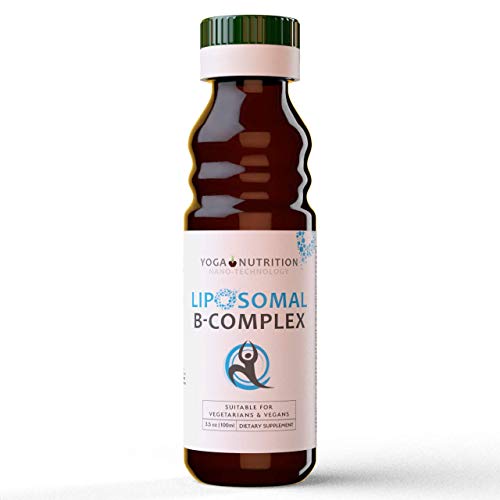 Yoga Nutrition Complesso di Vitamina B Liposomiale, 100 ml di Liquido - B1, B2, B3, B5, B6, B7, B9, B12 - Assorbimento Elevato - Vegani, No OGM, Senza Soia (1 Flacone)