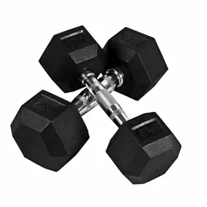 Bodyfit Fitness 5Kg Pair Hexagonal Dumbbells (5Kg X 2Pcs)