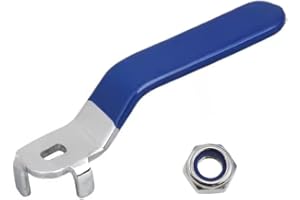 TOPHOMER Maniglia della valvola a sfera, leva in metallo maniglia della valvola di intercettazione maniglia della valvola girevole di ricambio per bagno cucina giardino (lunghezza: 93 mm)