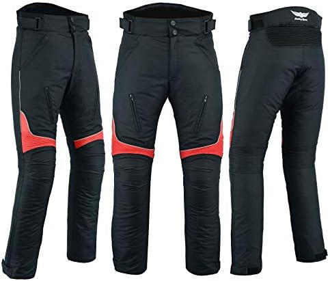 Sterling SportsMen Textile Waterproof Motorbike Motorcycle Thermal Armoured Trousers Cargo Pant Black Cameo Grey Green