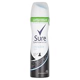 Sure Women Crystal Invisible Aqua Aerosol Anti-Perspirant Deodorant Compressed, 75 ml
