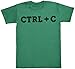 CTRL + C & CTRL + V - Matching Father Kids Gift Set - Mens T Shirt & Kid's T Shirt - Green - Medium & 9-10 years