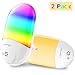 Produktbild Nachtlicht Baby [2 Stück] RGB Nachtlicht Steckdose mit Dämmerungssensor LED Automatisch Nachtlicht Kind automatisch für Kinderzimmer , Schlafzimmer , Badezimmer , Küche , Gang , Treppe usw