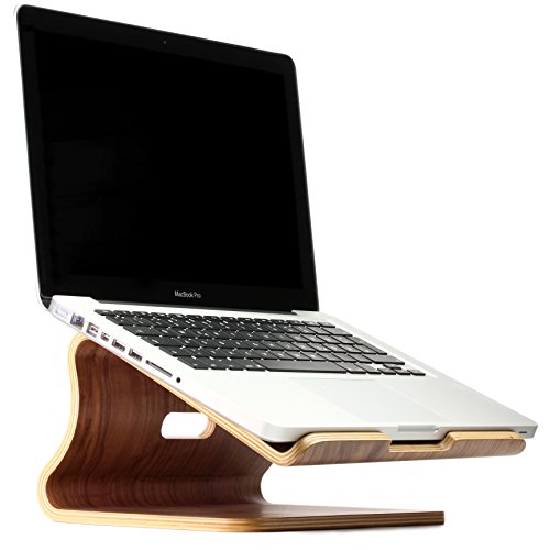 [TOP] Laptopständer [Original Urcover®] Samdi Edition Echt Holz Notebookständer und Halter für Apple Macbook Pro/Retina Samsung Notebook Ständer Asus Laptop [Deutscher FACHHANDEL] Dunkel Braun