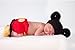 Photography Prop Baby Costume Cute Crochet Knitted Hat Cap Girl Boy Diaper Shoes Mouse