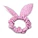 10x Cute Women's Dot Rabbit Ear Hair Bow Tie Bands Chiffon Ponytail Holder Hot