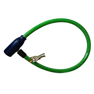Speedwav MOTORCYCLE BIKE ANTI-THEFT LOCK WITH KEYS (GREEN) Model_No.LSWMS169