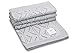 Produktbild Elimeli Babydecke Wolldecke Gestrickt Kuscheldecke 100% Merino Schurwolle perfekt für Babys in Geschenkverpackungen Antiallergikum SuperSoft (Grey)