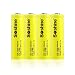 Produktbild 4 stücke ICR 14500 3,7 V 900 mAh Wiederaufladbare Li-Ion Akku mit Box für LED Taschenlampe Taschenlampe Fernbedienung Spielzeug Elektronische Gadgets - Gelb & Weiß