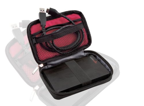 Poppstar Tasche für externe 6,4 cm (2,5 Zoll) Festplatten, schwarz - 2