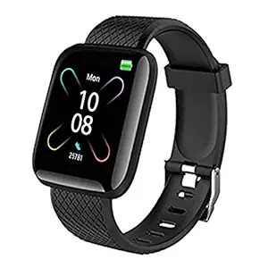 TechKing T116 Smart Watch 1.3'' Full Touch Men Women Fitness Tracker Blood Pressure Heart Rate Monitor Exercise Smartwatch for All Boys & Girl