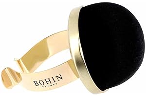 Bohin BO75590 Acerico Pulsera, Terciopelo, Negro, Talla Unica