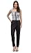 The Gud Look Polyester White & Black Checkered Jumpsuit - Multi RS.699.00