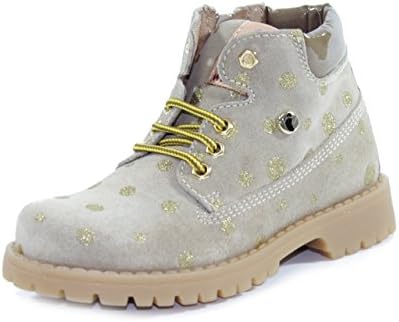 Flexible Shoes with POIS Laces and Zip Beige/Gold Made in Italy