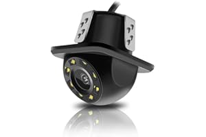 ASVEGE Telecamera di backup per auto, telecamera di retromarcia per auto 8 LED visione notturna, impermeabile antipolvere 170°Angolo ampio universale per auto, SUV, veicoli, camion