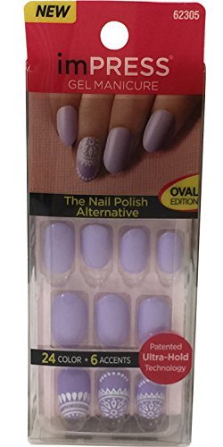 Impress One - Uñas de manicura a presión en gel Step, 30 uñas