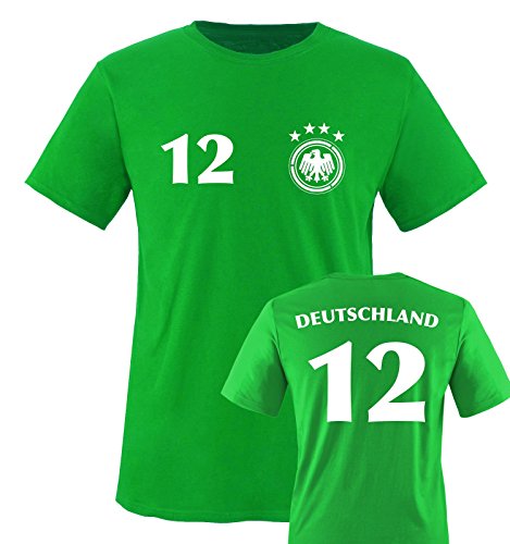 EM 2016 – TRIKOT – DEUTSCHLAND – 12 – Kinder T-Shirt – Grün / Weiss Gr. 98-104