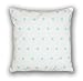 Decorative Pillowcase 80 cm x 80 cm Turquoise Stars on White (A8)