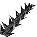 Produktbild stegastrip Sicherheit Spikes für Zäune und Wände, 25 Meter-Packung, Schwarz
