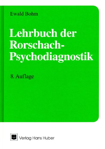 Download Lehrbuch Der Rorschach Psychodiagnostik Für - 