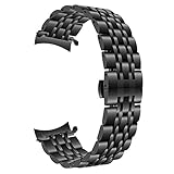 TRUMiRR Für Gear S3 Armband, 22mm Edelstahl Armband Curved End Uhrenarmband Schmetterling Schnalle Armband für Samsung Gear S3 Classic/Frontier