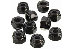 Alamor Cs1 10Pcs Carbone Acier Auto-Bloquant Écrou Hexagonal Nylon Insert Écrou M2/M 2.5/M3/M4/M5/M6/M8 - M6