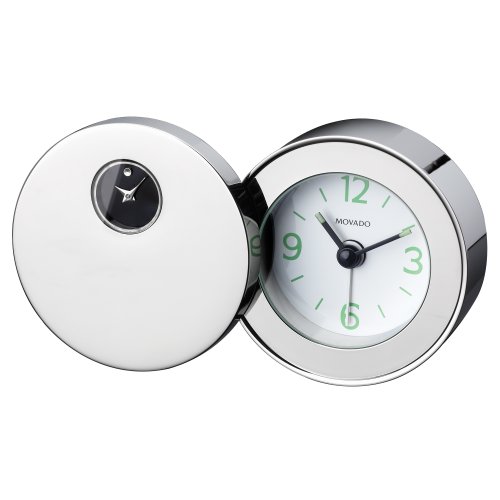 Preisvergleich Produktbild Movado-Reisewecker, silberfarben