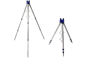 DISCOUNT SELLER DiscountSeller Fishing Rods Tripod Stand Rest for Sea Beach Shore Pier Tackle Telescopic [UK SELLER]