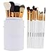 Beau Belle Make Up Brushes - 13pcs Makeup Brushes - Make Up Brush Holder - Make Up Brushes Set - Make Up Brush Set - Professional Make Up Brushes - Makeup Brush Set - Professional Makeup Brush Set - Make Up Brush Pot