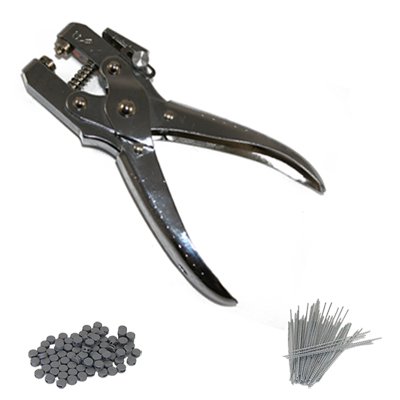 HMF 45700 - Plombenzange 16,5 cm , geeignet für 8 cm Blei- Kunstoffplomben, inkl. Zubehör