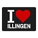 Produktbild Mousepad Classic I Love Illingen schwarz