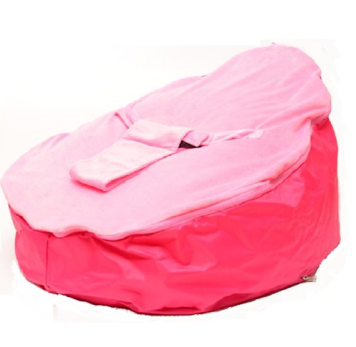 Baby Bean Bag - Rocker - Chair In Pink Including Filling