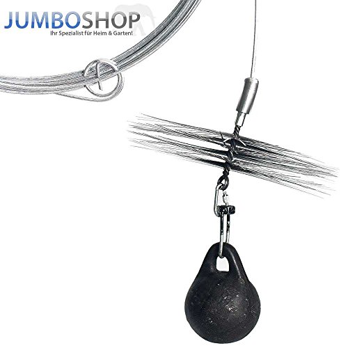 Schubstange Kesselstab STARR Holzgriff M12 Länge 100cm + 120 mm Heizkesselbürste Kesselbürsten Ofenbürste Ofenrohr reinigen Reinigungsbürste - 6