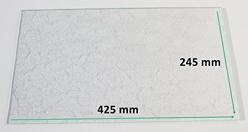 Khlschrank Einlegeboden / Glasplatte / Gemsefach  Strukturglas 4 mm dick  425 mm x 245 mm - Direkt vom Glasereifachbetrieb!!!