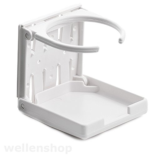 Preisvergleich Produktbild 4 x Getränkehalter klappbar Weiß