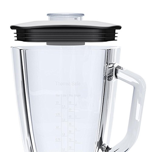 Bosch MMB64G3MDE Standmixer SilentMixx (800 W, ThermoSafe Glas, Smoothie-Filter, Messer) Edelstahl gebürstet - 4