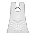 Beard Apron Gather Cloth Bib Facial Hair Trimmings Catcher Cape Sink White/Black - White, 70mm