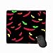 Produktbild Non-Slip Rubber Mousepad Gaming Mouse Pad 11.81 X 9.84 Inch Predatory Toothy Smiles Watching Dark spa Sparkling Bright Eyes Halloween Monster Cartoon