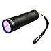 Produktbild Elecrow12 LED UV Taschenlampe Detektor von Haustier Urin und Flecken, Skorpion-Tracking, Identifikation von Führerschein und Währung, Personalausweis und Reisepass