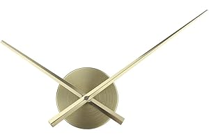 Timelike Orologio da Parete Moderno, 3D lancette grandi per orologio da parete, con meccanismo al quarzo, 3D Orologio da Parete per Casa Ufficio Hotel Ristorante accessori (D'oro)