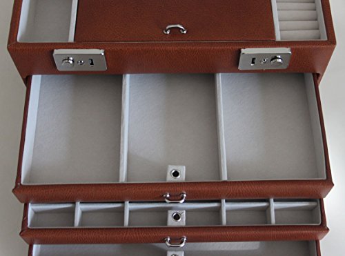 GIGANTISCHER Schmuckkoffer in Cognac - 5