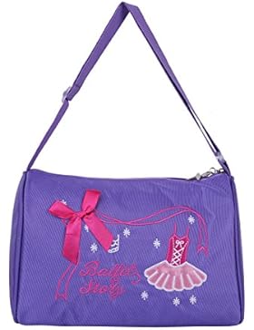 Freebily Kinder Mädchen Ballett Tasche Tanztasche Gymnastiktasche Dance Bag Schultertasche Sport-tasche Duffeltasche...