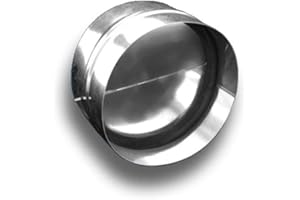 K-TECH-PRO Clapet anti-retour - Clapet anti-retour - Raccord de ventilation - Métal - Rond - Diamètre : 160 mm