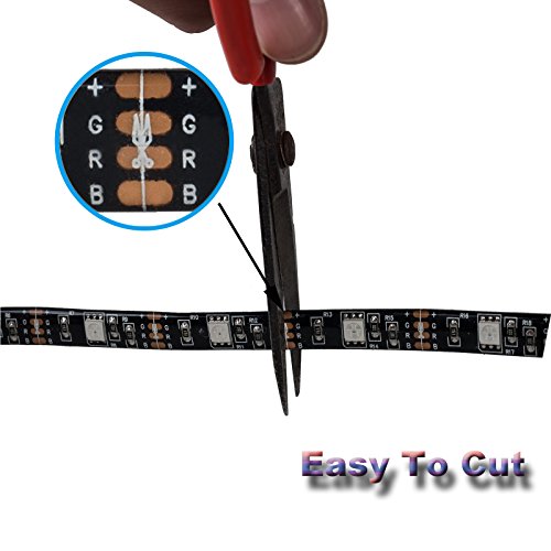 TOP-MAX 2x50cm and 2x60cm IR Fernbedienung TV Hintergrundbeleuchtung LED Streifen licht RGB 5050 DC 5V Stimmungsbeleuchtung Farbwechsel für TV Computer - 3