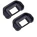 Price comparison product image Eggsnow (2-Pack) Eyepiece Eyecup Eye Cup (Canon EB Replacement) for CANON EOS 5D Mark II / 5D / 6D / 70D / 60D / 60Da / 50D / 40D
